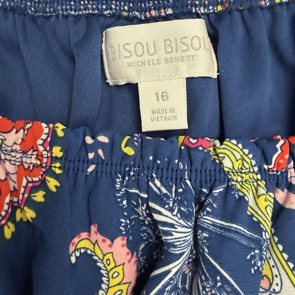 Bisou NEW Michelle Bohbot Paisley Maxi Dress Women 16 Off the Shoulders $86 - Picture 9 of 16